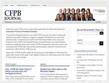 Tablet Screenshot of cfpbjournal.com